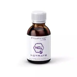 Bottle of Aquaforest Lab Nitrate Supplement for aquariums.