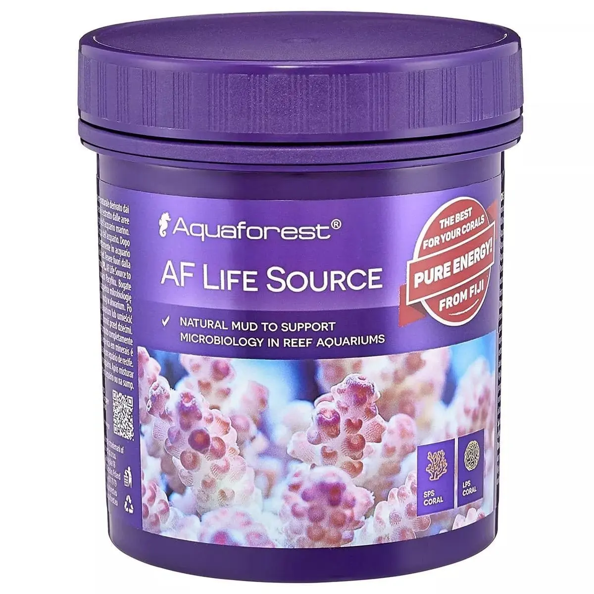 Purple container of Aquaforest AF Life Source for reef aquariums