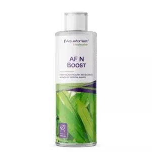 Aquaforest AF N Boost fertilizer bottle for tropical plants.