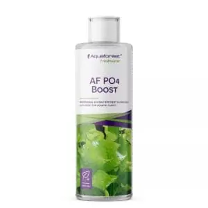 Aquaforest AF PO4 Boost phosphorus supplement bottle for aquatic plants.