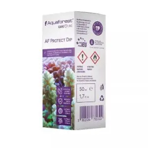 Box of Aquaforest AF Protect Dip, a coral disinfecting solution.