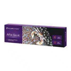 Aquaforest AFix Glue box with aquatic imagery.