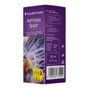 Aiptasia Shot box by Aquaforest for aquarium care.